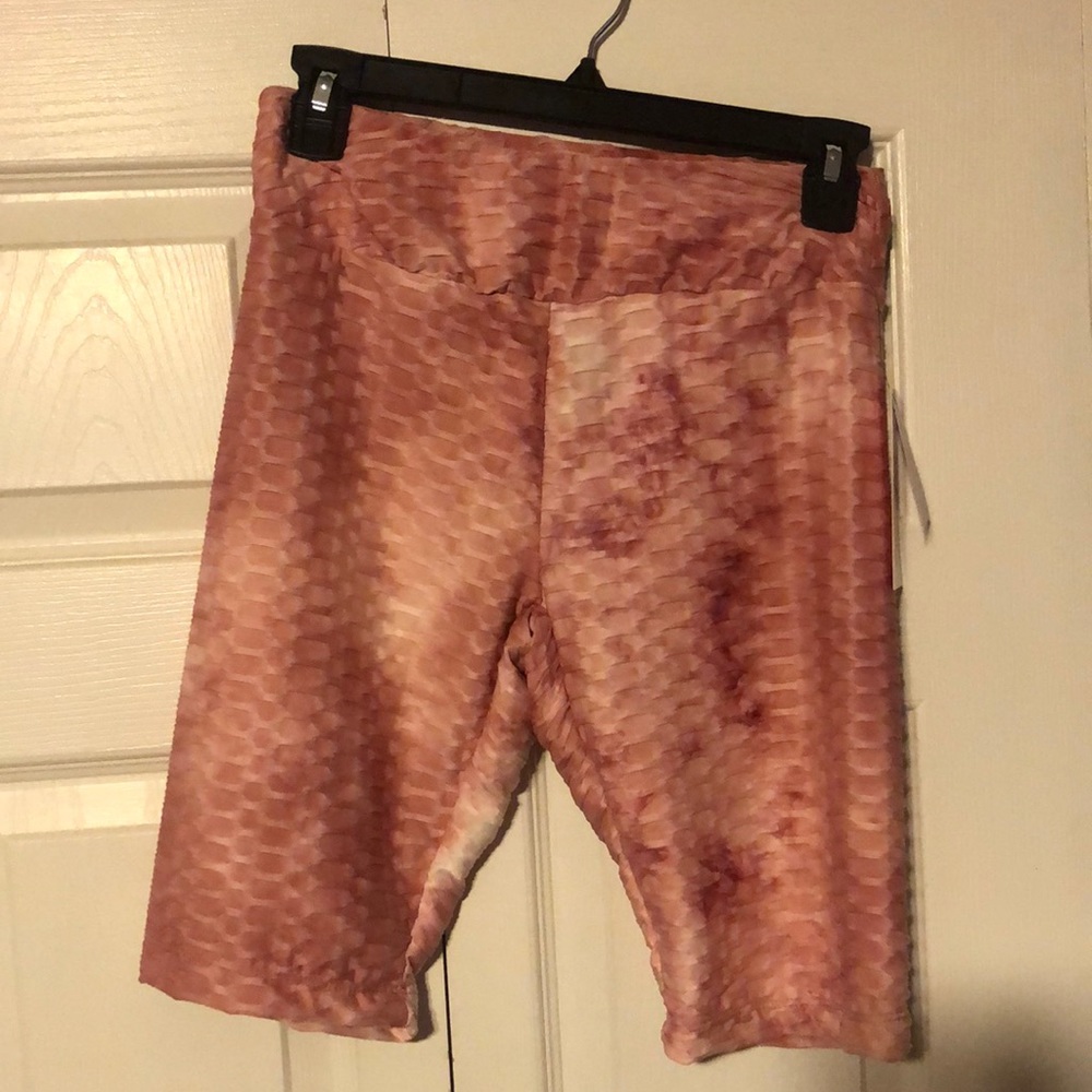 Hot kiss pink biker shorts
